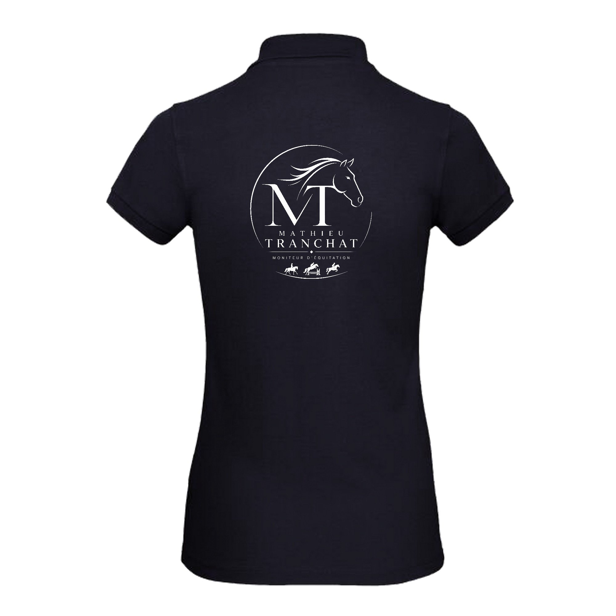 POLO (femme) - Mathieu Tranchat - Navy - BCI1F – Image 3