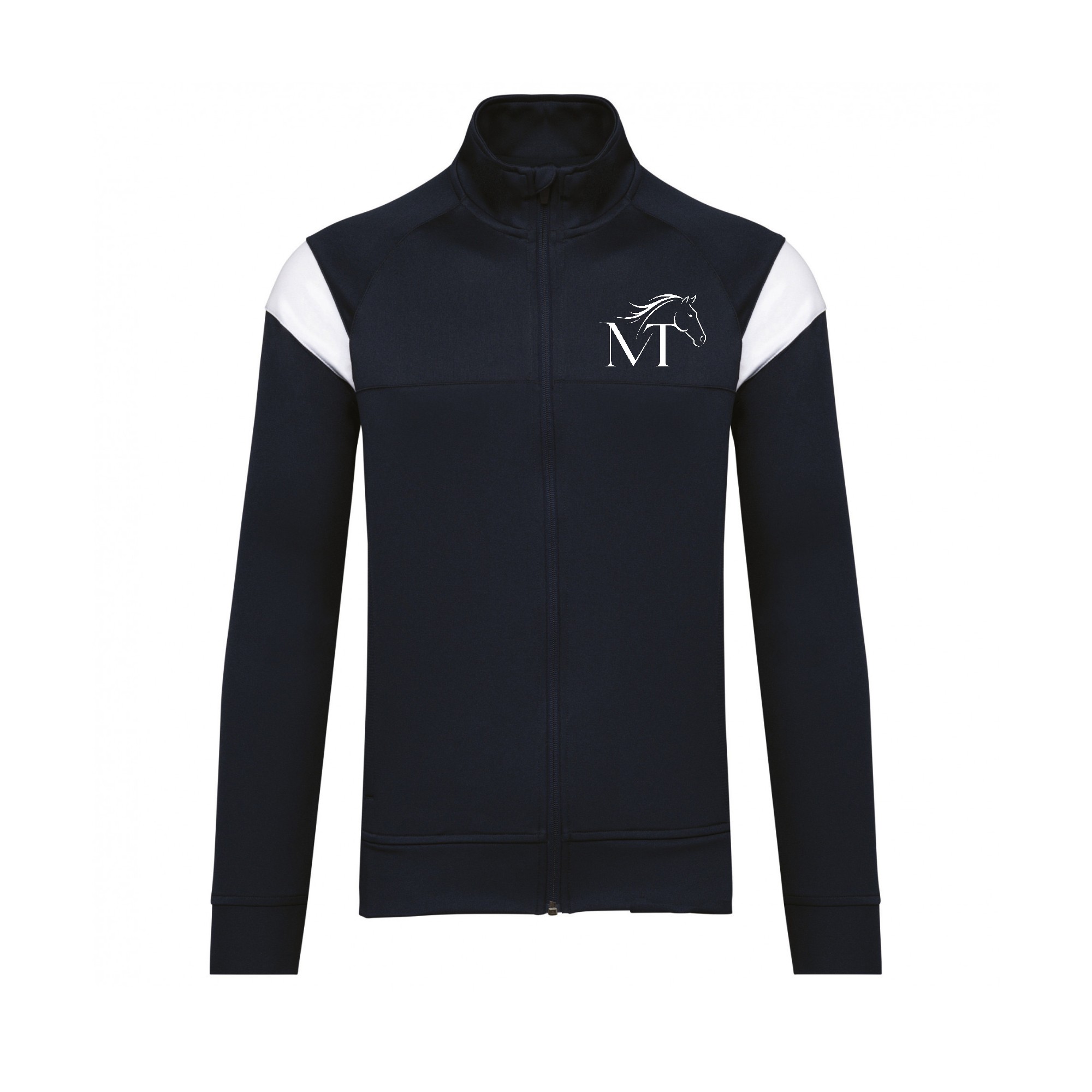 Veste de survêtement zippée (unisexe) - Mathieu Tranchat - Navy - PA390