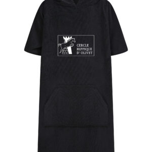 Poncho éponge (enfant) - Cercle Hippique d'Olivet - Noir - TC811