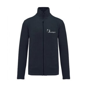 Veste micropolaire zippée (enfant) – Écuries de la Beussingue - Navy – K920