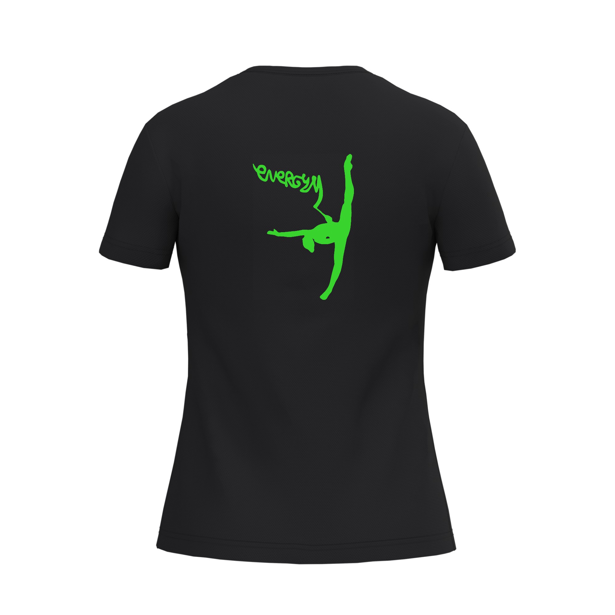 T-Shirt respirant (femme) - Energym schweighouse – Noir - IB301 – Image 3