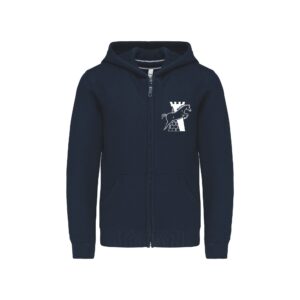 SWEAT ZIPPÉ (enfant) - Cercle Hippique d'Olivet - Navy - K455