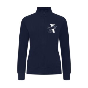 SWEAT ZIPPE SANS CAPUCHE (femme) - Cercle Hippique d'Olivet - Navy - 021039