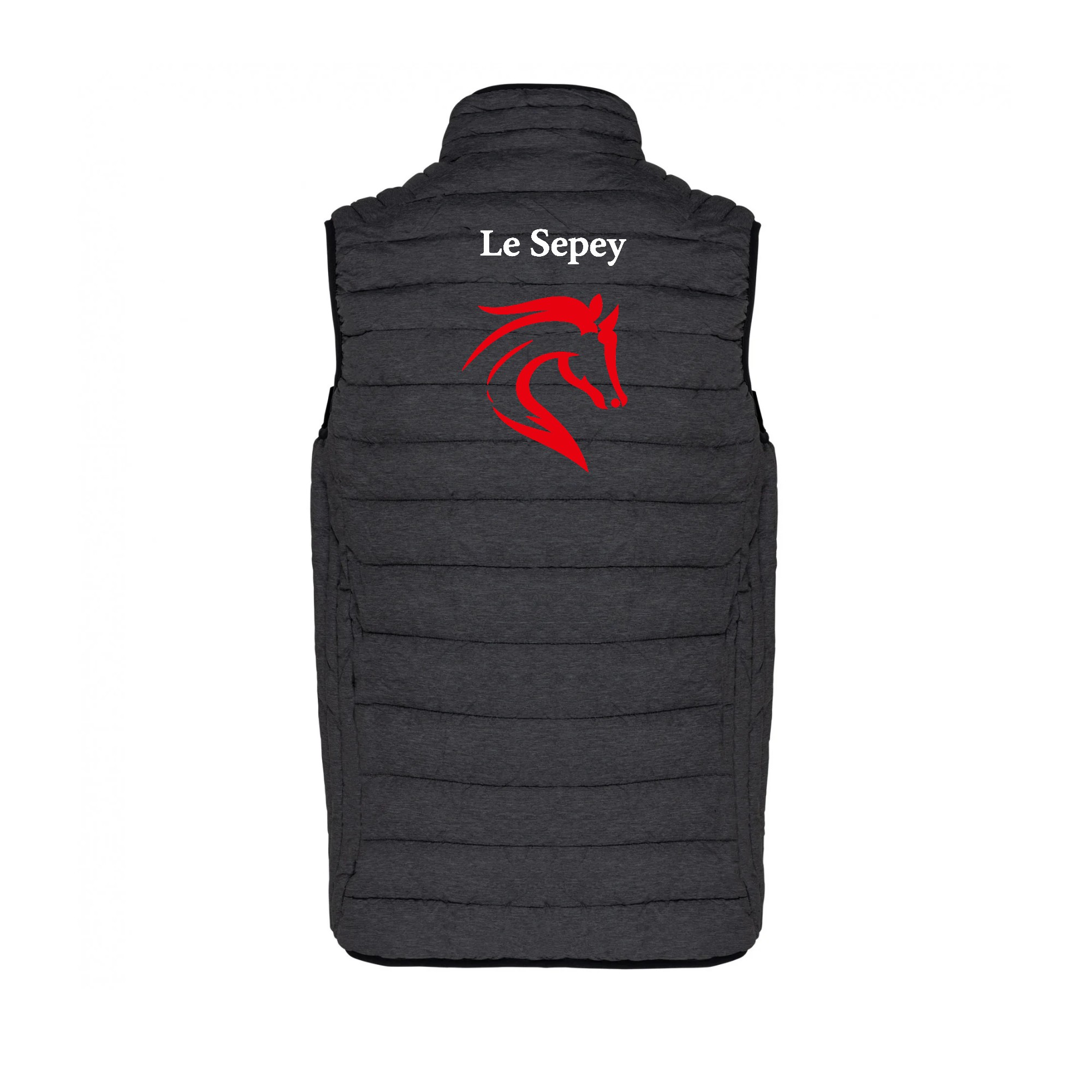 DOUDOUNE SANS MANCHES (homme) - Centre Equestre du SEPEY - Gris Anthracite - K6113 – Image 3