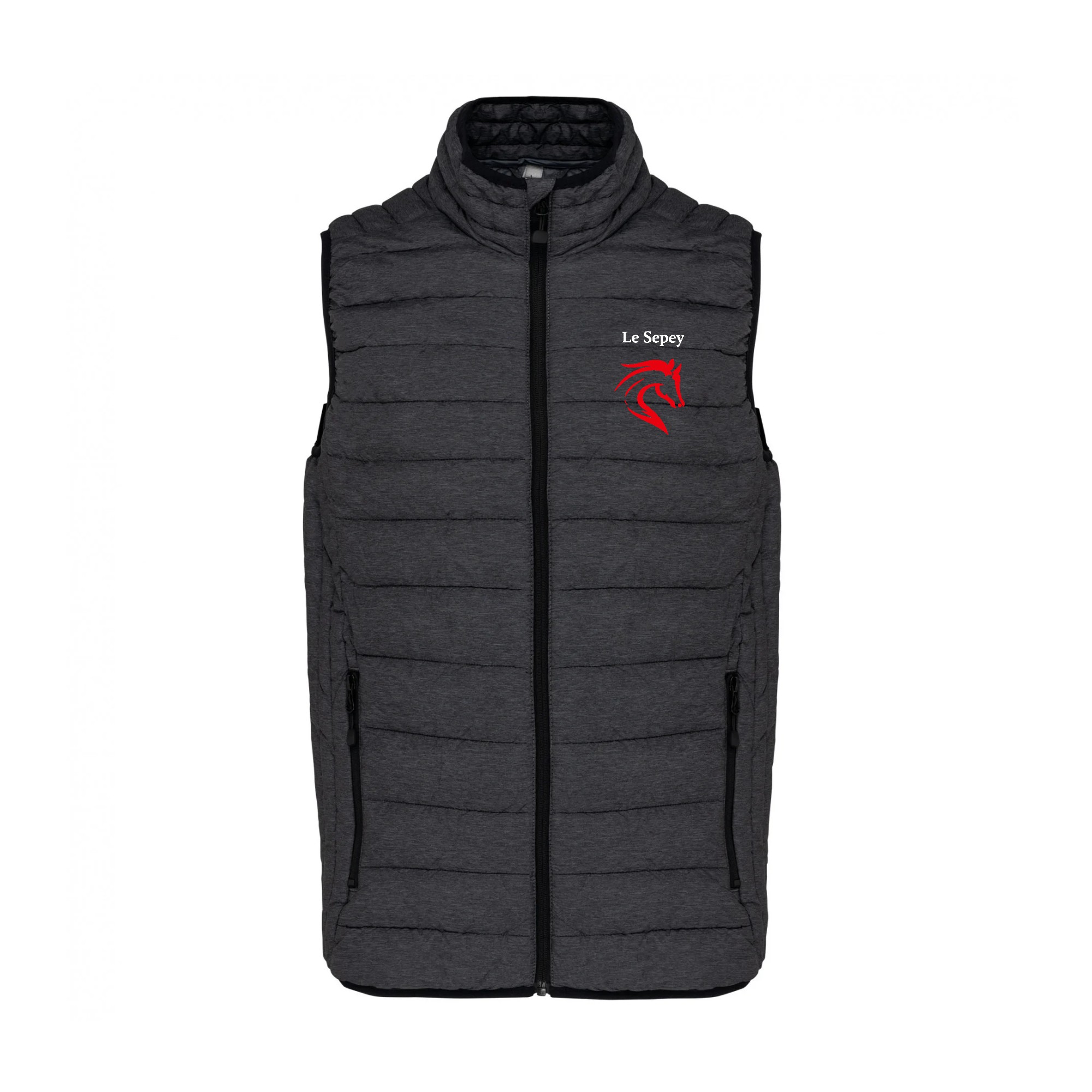 DOUDOUNE SANS MANCHES (homme) - Centre Equestre du SEPEY - Gris Anthracite - K6113